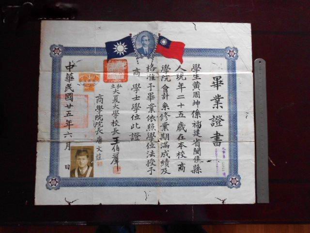 厦门大学毕业证书图片